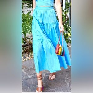 Brand new, STAUD Tiered max skirt. Size 4.